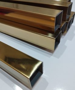 قوطی پروفیل رگال طلایی براق 50 سایز 3 متری (عمده)